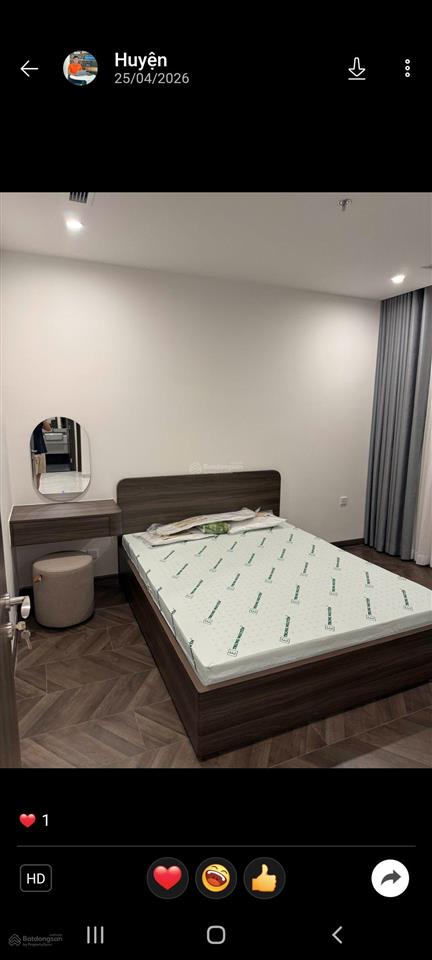 Bán ch 2pn, 2wc, 72m2 tại os107.09, the opus one  vinhomes grand park, 7 tỷ vnd, view đẹp