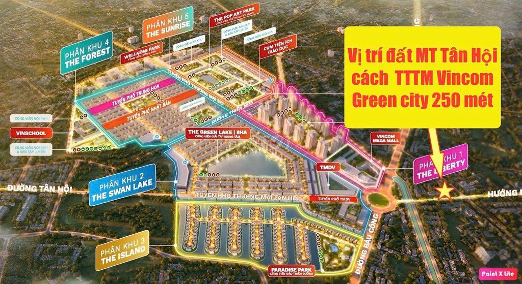 🔴BÁN CẶP 2 LÔ ĐẤT NGANG 9,3M MT TÂN HỘI CÁCH VINCOM GREEN CITY 250MÉT🔴