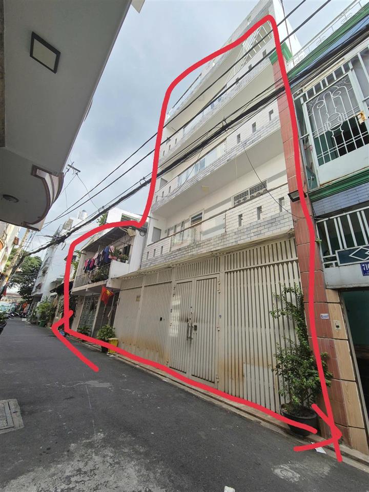 Bán nhà hẻm xe tải luỹ bán bích  14x7m  4 tầng 9.6 tỷ