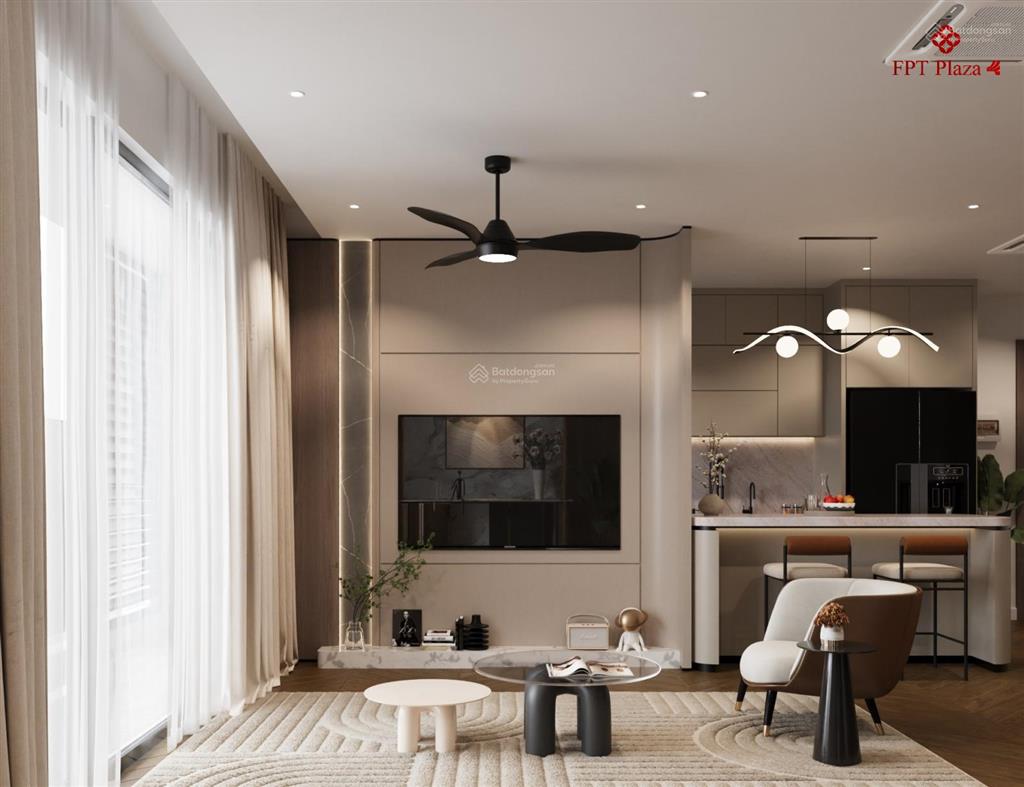 Cc cần bán căn 1pn+ căn hộ fpt plaza 4 cực hiếm, tầng cao, hướng đông, view biển