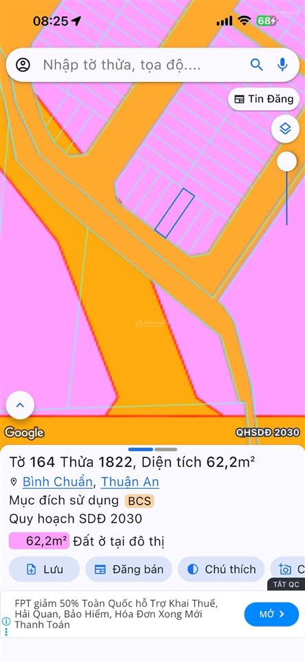Cần bán lô đất đường n2 kdc phú hồng thịnh 8