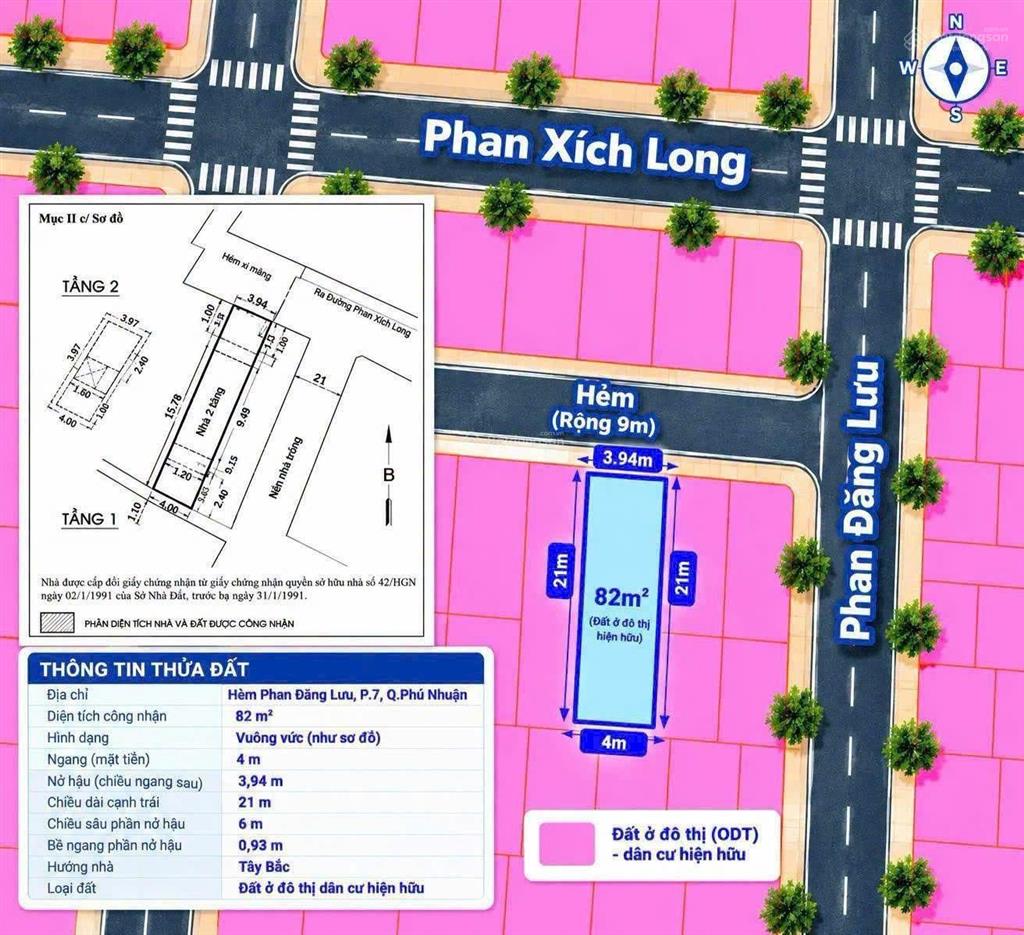 Chủ ngộp bank cần bán gấp nhà khu vip phan đăng lưu phan xích long hxh 8m 4x20 = 81m2 chỉ 12.8 tỉ