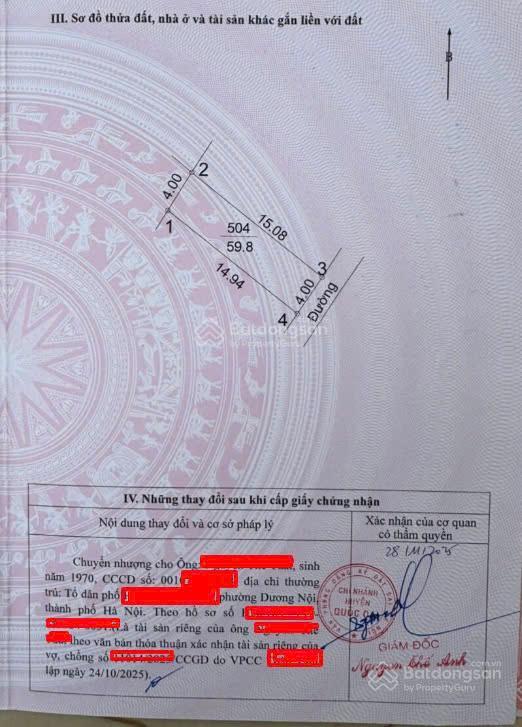 Đất nền tân phú  quốc oai gần trường học, ủy ban, trạm y tế, chợ...