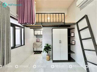 Duplex cửa sổ | đầy đủ nội thất | toà nhà lớn | cách vhu 5p đi xe