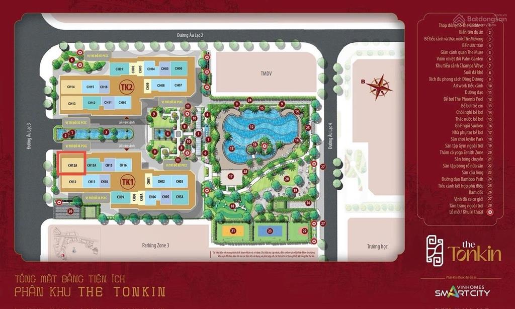 Bán căn hộ 3pn tòa tk1  vinhomes smart city, dt 82,4m² đã có sổ đỏ, giá 8,2 tỷ