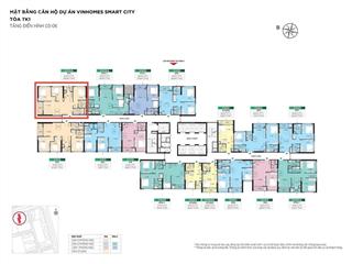 Bán căn hộ 3pn tòa tk1  vinhomes smart city, dt 82,4m² đã có sổ đỏ, giá 8,2 tỷ