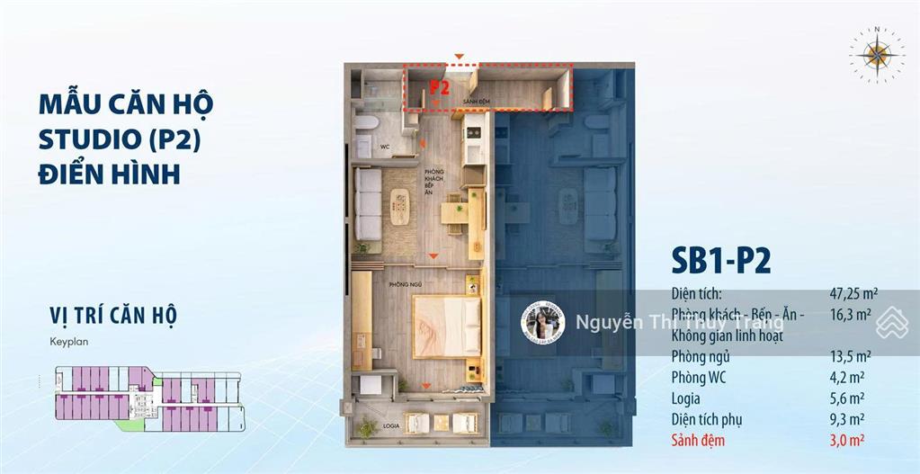 Căn hộ cao cấp ttc plaza đà nẵng, giá 2,3x tỷ/căn 47m2 full nội thất view biển, sẵn sàng bàn giao