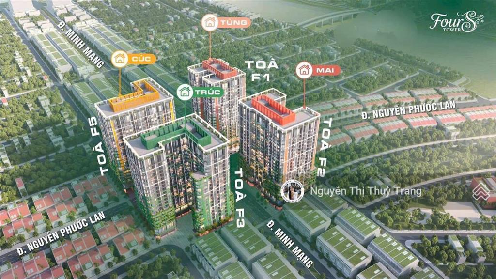 Ưu đãi chiết khấu lên đến 18% căn hộ 1pn fours tower tòa f2 giá chỉ 1.88 tỷ