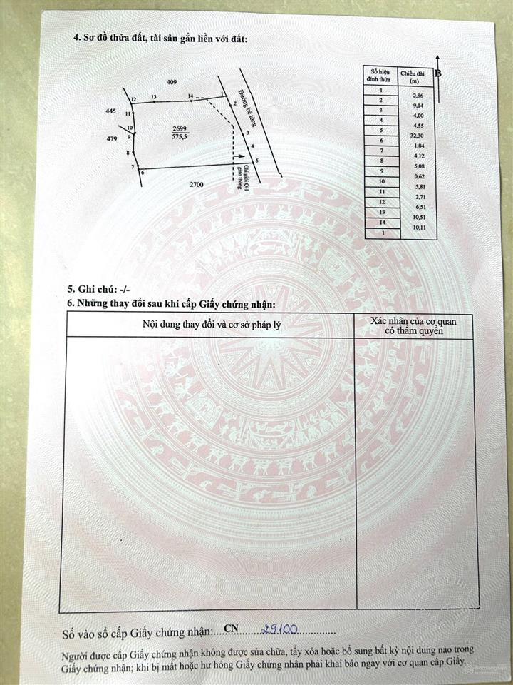 Bán đất có tc 107m2, ngang 20.5m đường số 1 suối nghệ, brvt