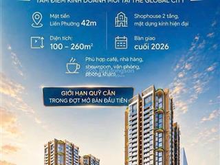 Booking shop khối đế masterise grand view  the global city