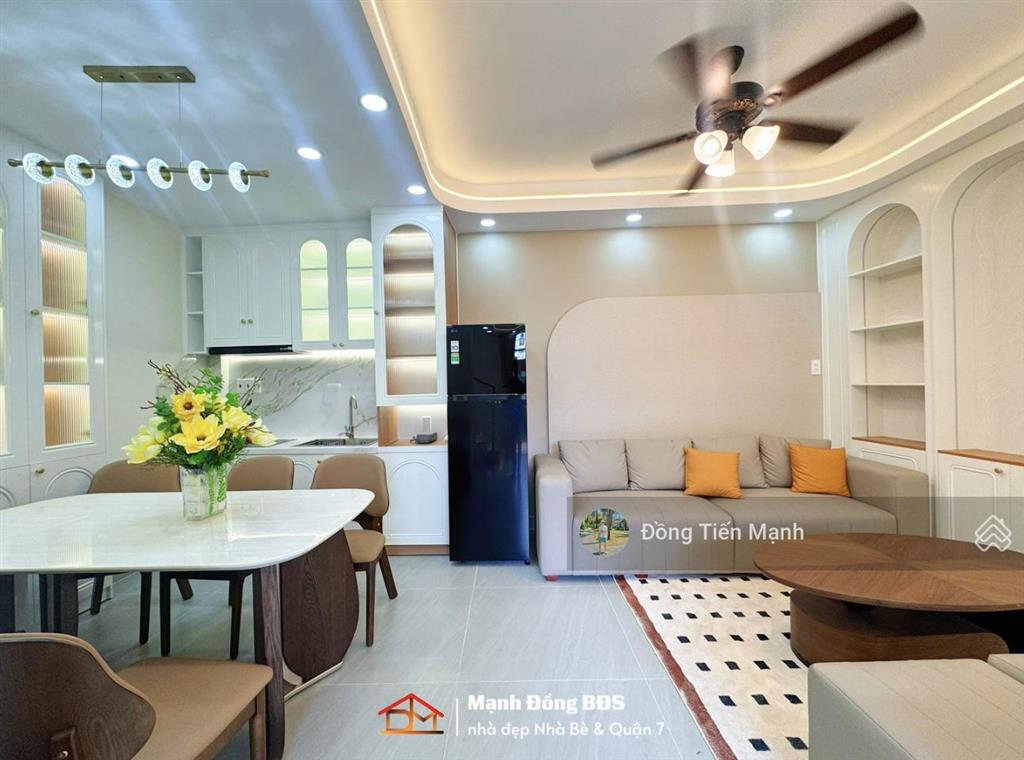 Nhà ngang 6m bề thế  phòng ngủ rộng  cách 50m ra mặt tiền  gần ubnd quận 7