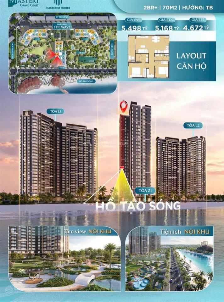 Hot sở hữu ngay căn góc view biển công viên tầng trung tại mtr grand coast, vốn 1,2 tỷ