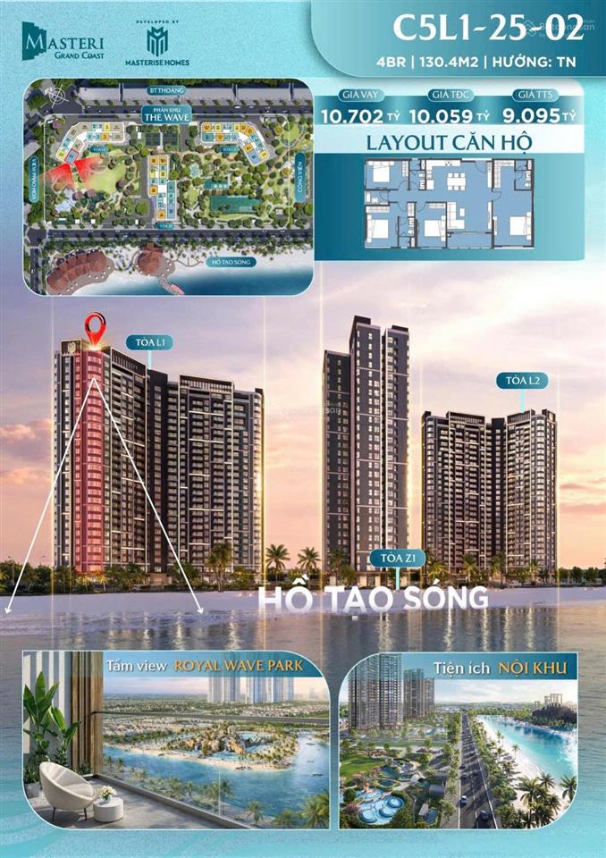 Hot căn 4n panorama view trực diện biển hồ vocp2, giá tốt nhất thị trường 9 tỷ095