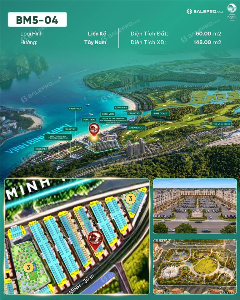 Bán biệt thự tại vinhomes global gate hạ long, 4,4 tỷ, 50m2, chỉ với cơ hội đầu tư hot!