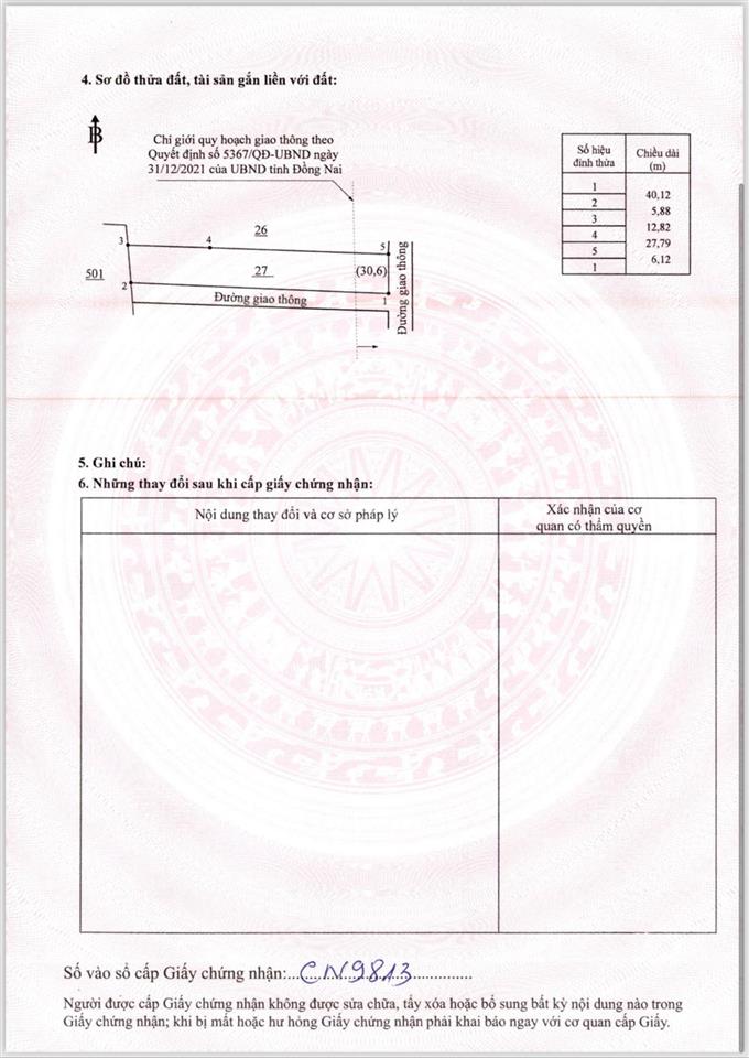 Bán lô đất 2 mặt tiền, xã đại phước mới, 242m2 có 101m2 thổ, đường ô tô thoải mái  giá cực tốt!