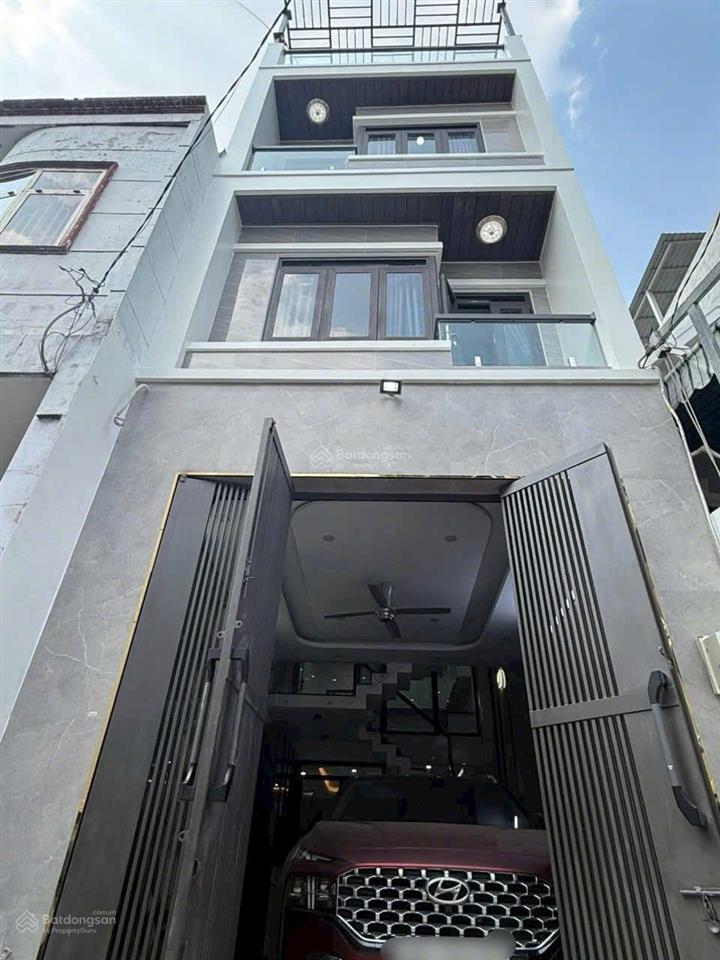 Bán nhà mới xây hẻm 5m đường thạch lam [4m x 14m] 4 tầng [4pn 4wc] full nội thất