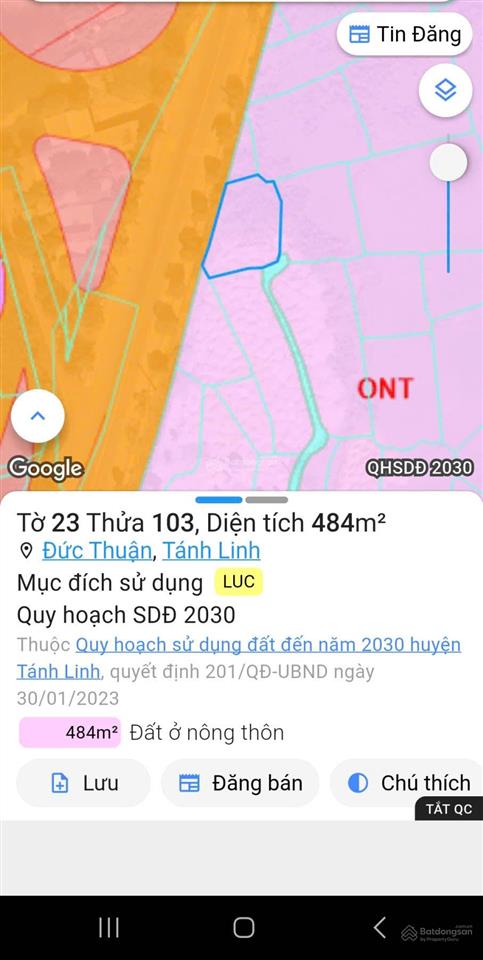 Sang nhượng gấp lô đất tại mặt tiền đường võ nguyên giáp, tt lạc tánh bình thuận