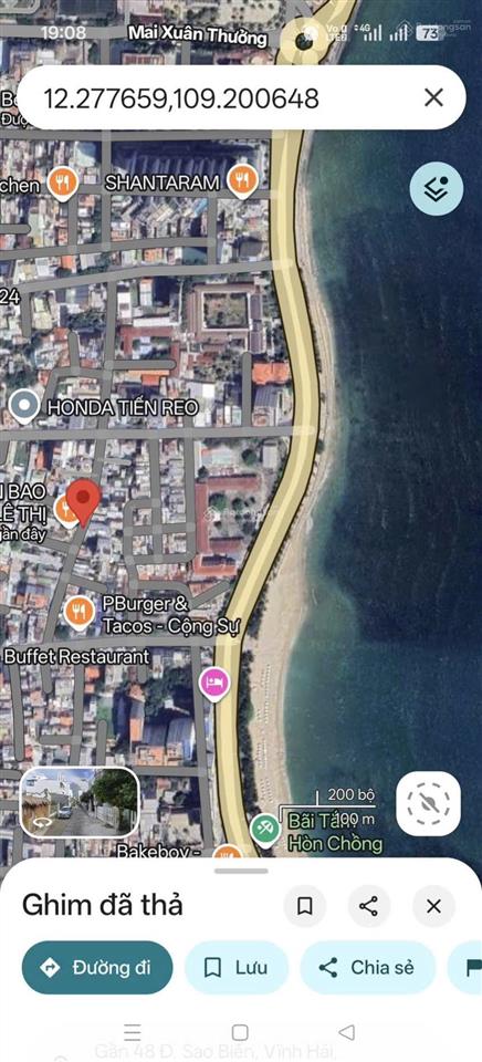 Bán lô góc 2 mặt tiền đường sao biển cách biển 200m 285,9 m2, ngang 8 m giá 75 tr/m2