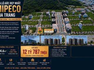 Hàng hiếm! lô góc 2 mặt tiền kdt mipeco diện tích 134,6 m2 cách biển 300 m gần bệnh viện vinmec