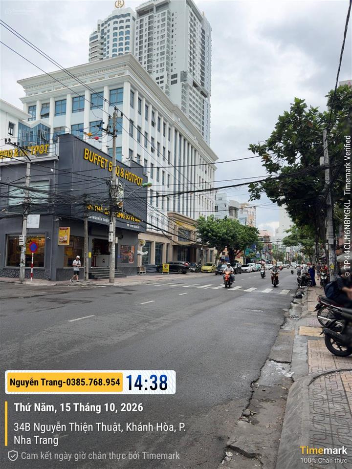 Bán nhà 3 tầng mặt tiền khu phố tây nguyễn thiện thuật trung tâm lõi nha trang ngang 10,5m 55 tỷ