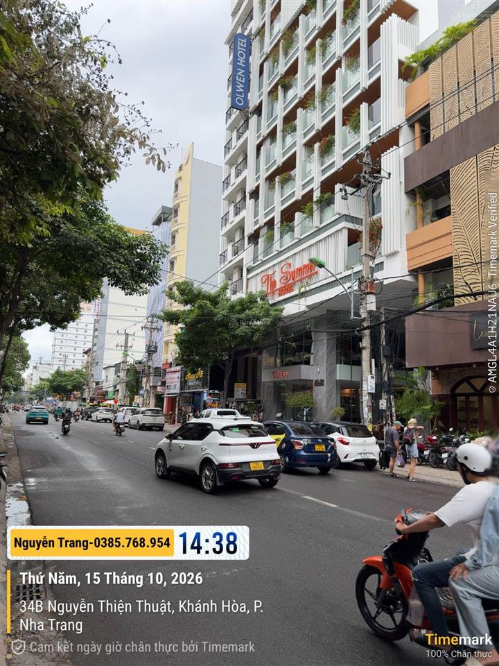 Bán nhà 3 tầng mặt tiền khu phố tây nguyễn thiện thuật trung tâm lõi nha trang ngang 10,5m 55 tỷ