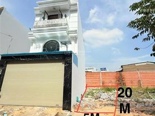 Bán đất mặt tiền khu đồng bộ cao tầng  giáp tên lửa. ngang 5m dài 20m. shr. chỉ 8,2 tỷ tl