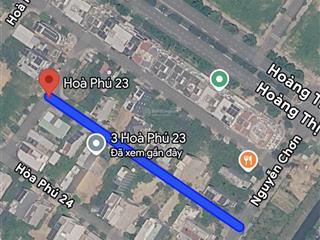Cơ hội đầu tư. chính chủ cần bán nhanh lô đất khu e kim long đường hoà phú 23 ( sạch đẹp)