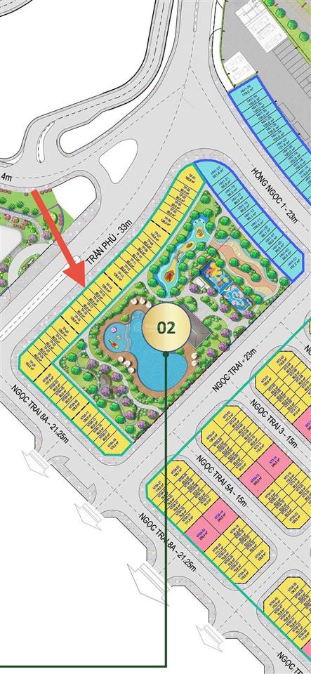 Căn 2 mặt tiền công viên lâu dài không chênh cuối cùng ngọc trai vinhomes pearl bay đường 21m