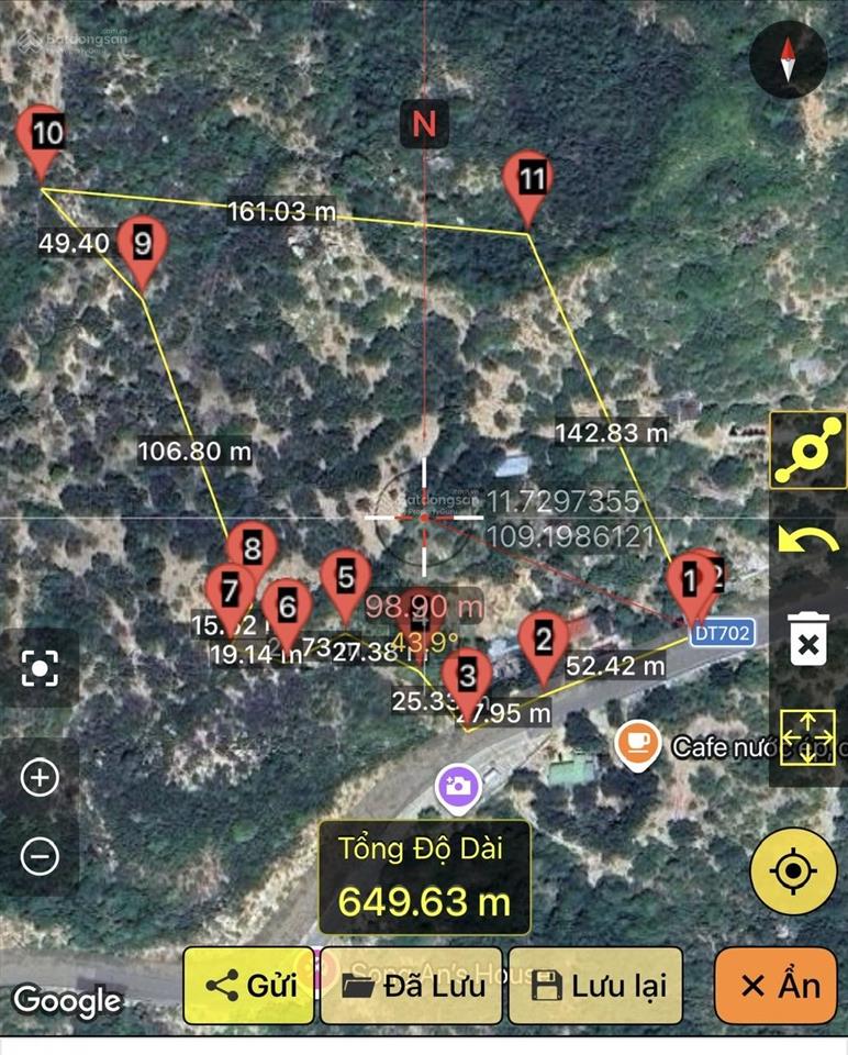 Bán gần 1,2ha đất view vịnh vĩnh hy lưng tựa núi, mặt hướng biển  59 tỷ. có 4700m2 tmd