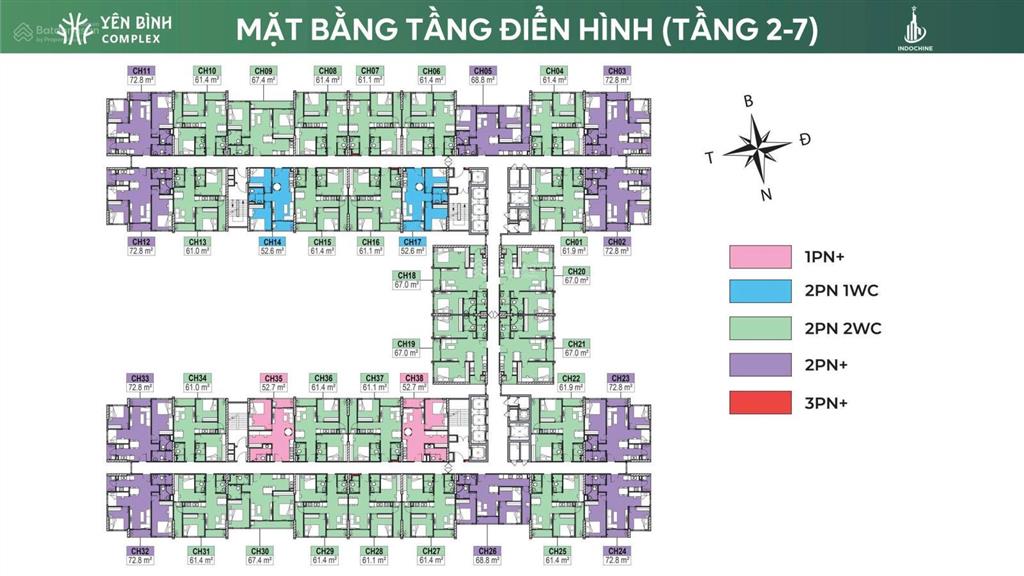 Booking tháp căn hộ đẹp nhất yên bình complex