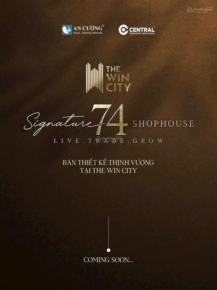 Chính thức nhận booking sản phẩm shophouse khối đế the win city.