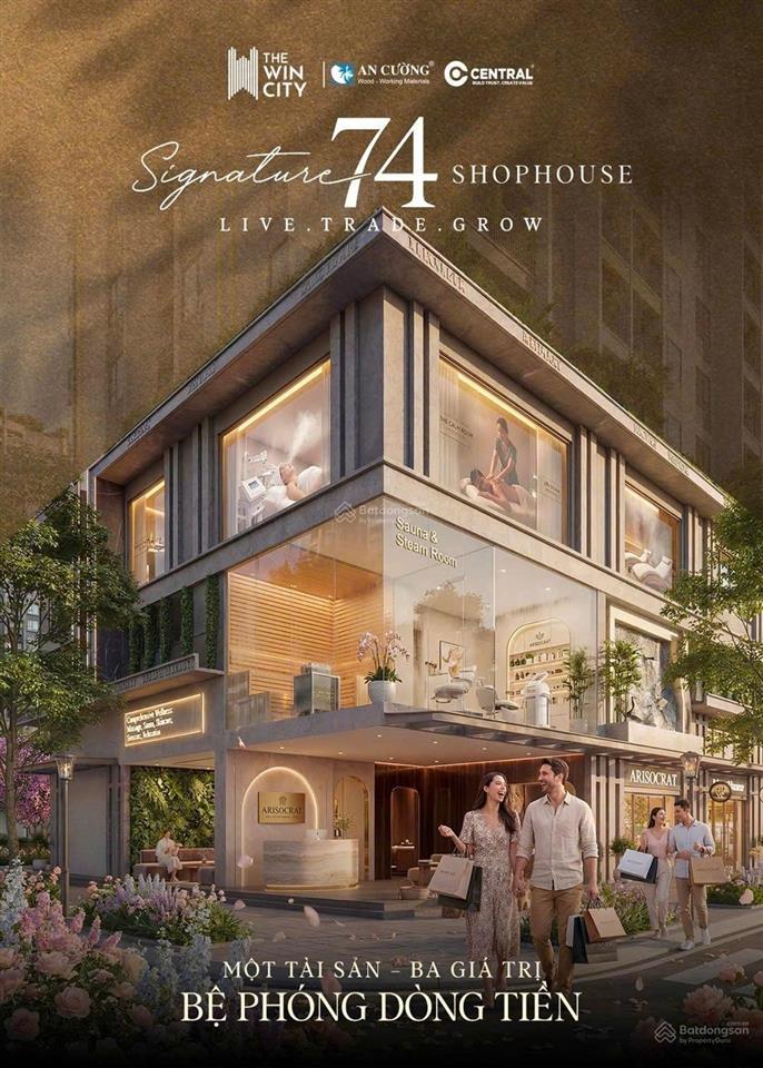 Chính thức nhận booking sản phẩm shophouse khối đế the win city.