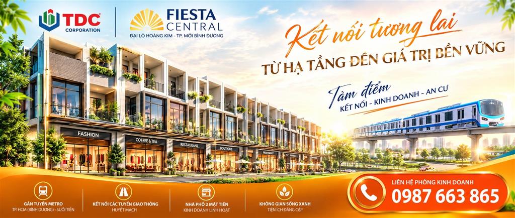 CÓ 4-5 TỶ XUỐNG TIỀN NGAY SỞ HỮU NHÀ PHỐ FIESTA CENTRAL BÌNH DƯƠNG THU DÒNG TIỀN 30