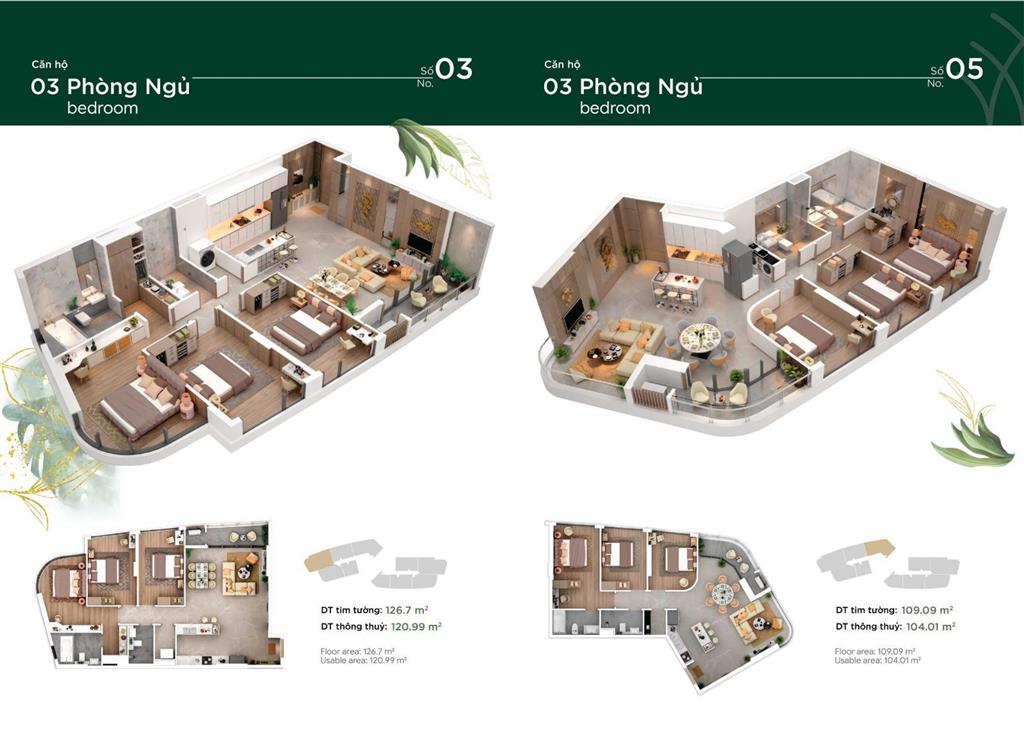 Căn hộ 3pn hanoi signature diện tích 198,6m² | tôn lên đẳng cấp chủ nhân