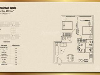 Bán cc tại dream home palace, 2,46 tỷ, 62m2, 2pn, 2wc, nội thất cơ bản
