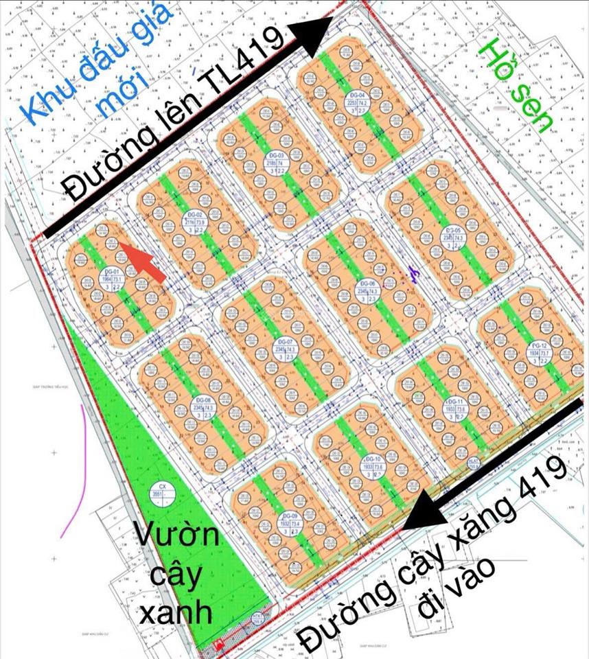 Bán rất gấp đất đấu giá đại đồng, thạch thất, lô sát góc, mặt tiền 8m