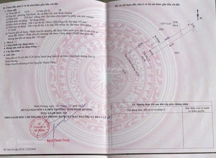 Bán đất mặt tiền quốc lộ 13 đối diện khu du lịch đại nam