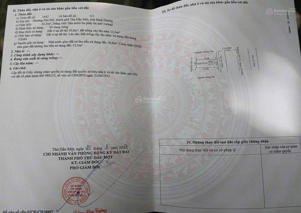 Bán đất mặt tiền dx 002 kinh doanh tốt đường nhựa 14m