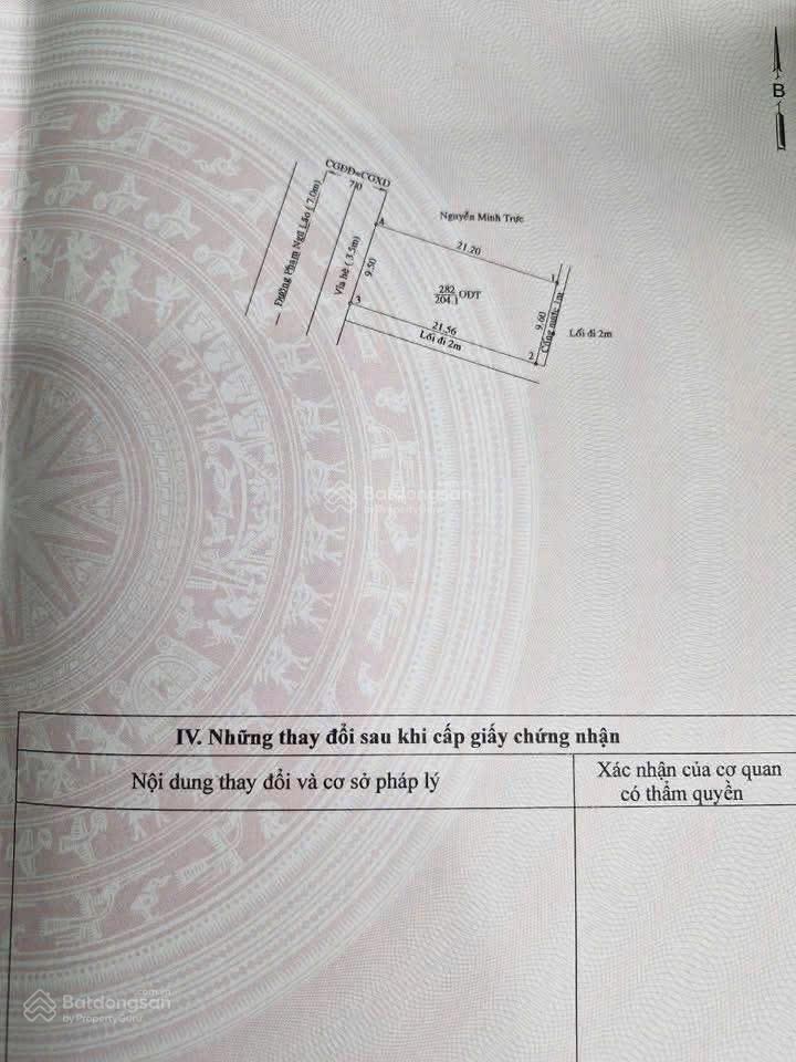 Bán đất mặt tiền phạm ngũ lão đối diện trường việt anh