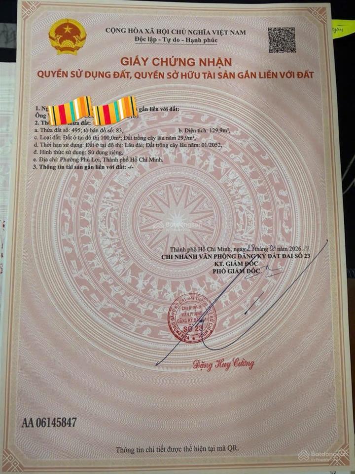 Bán nhà phú hoà 1 trệt 1 lầu đường nhựa 5m thông