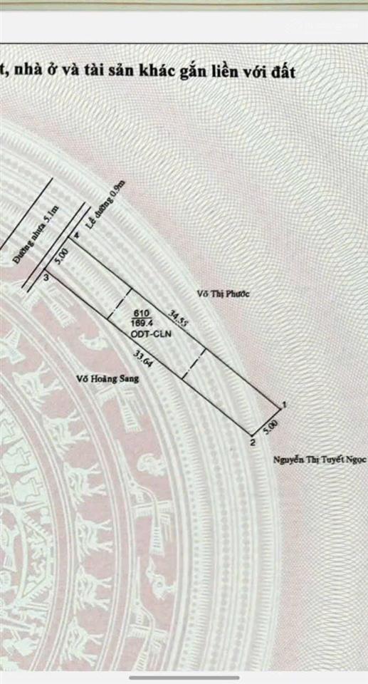 Bán đất hiệp thành đường nhựa gần phạm ngọc thạch và trường việt anh
