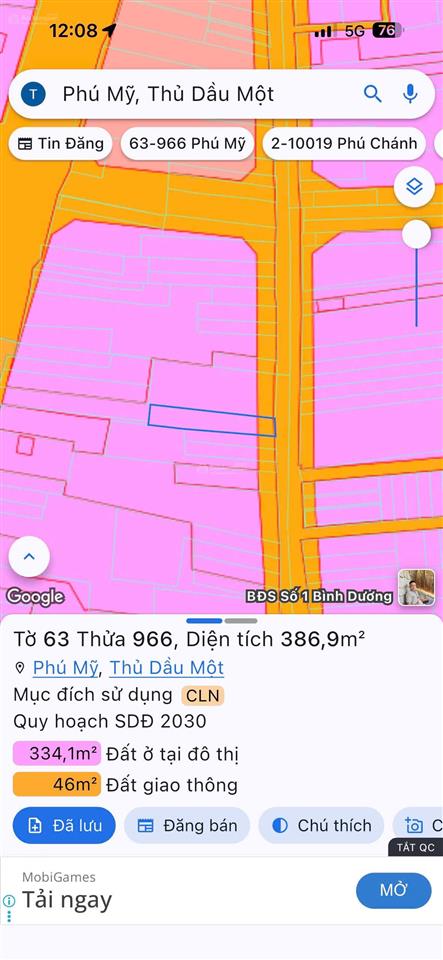 Bán đất phú mỹ mặt tiền dx 02 gần chợ phú mỹ kinh doanh tốt