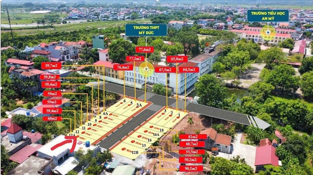 Chính chủ bán gấp mảnh đất an mỹ, cạnh trường cấp 3 mỹ đức