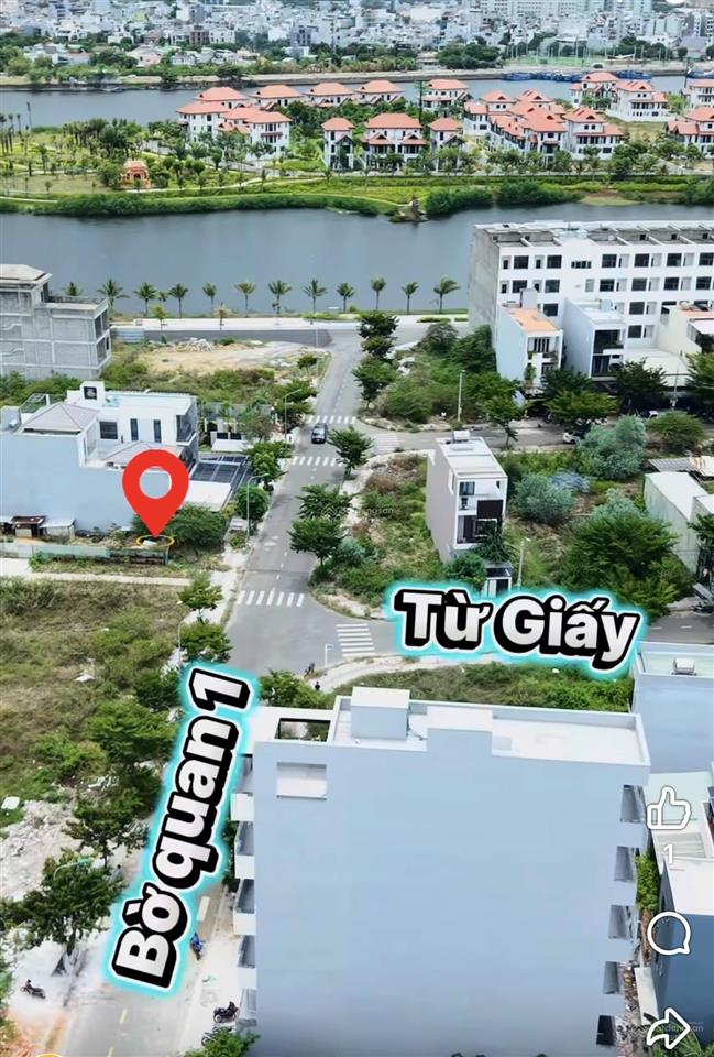 Siêu phẩm 183m ngang 7,5m bờ quan 1 gần sông khu điện âm nam hòa xuân chỉ 11 tỷ