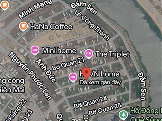 Bán đất bờ quan 23 nam hòa xuân | đông nam hiếm chỉ 4,9** tỷ