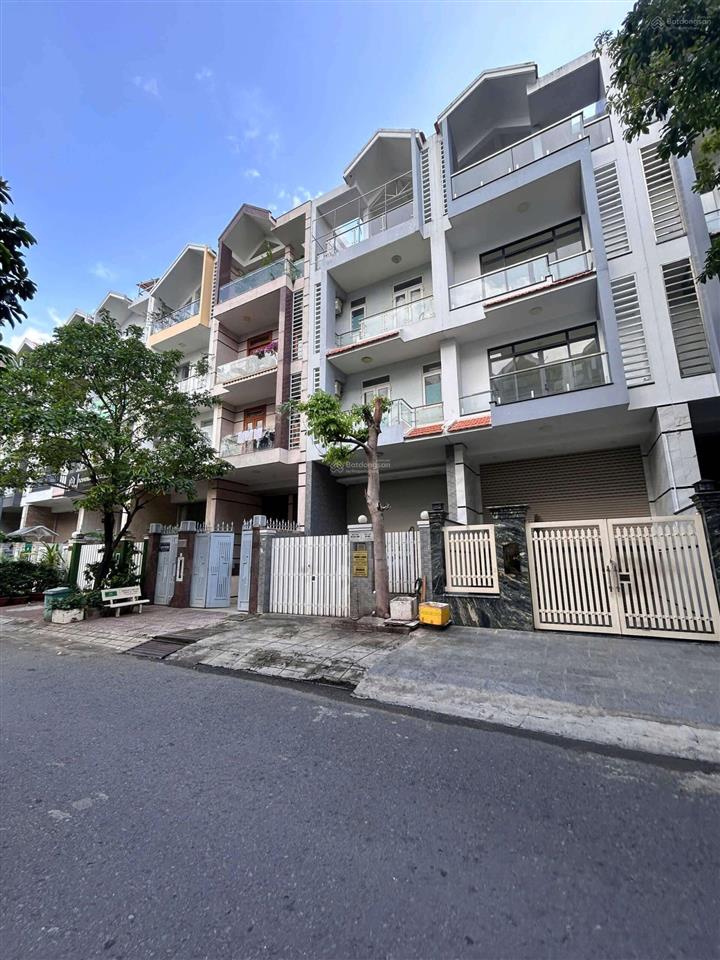 Nhà phố riêng biệt kđt him lam dt 520 giá cho thuê 55 tr, hầm 3 lầu dạng văn phòng có thang máy