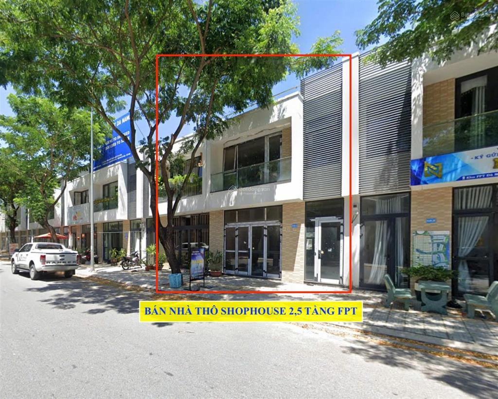 Hạ giá bán nhanh! nhà thô 2,5 tầng trục chính shophouse fpt, 6,65 tỷ