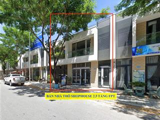Hạ giá bán nhanh! nhà thô 2,5 tầng trục chính shophouse fpt, 6,65 tỷ