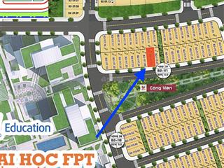 Chuyển nhượng lô đất 112m view công viên | cách đại học fpt 50m