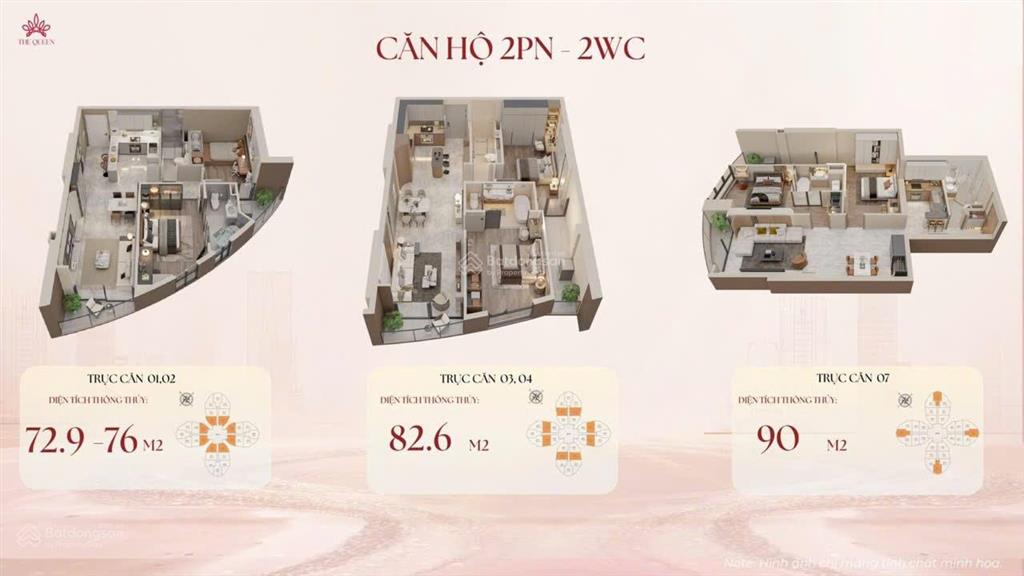 Chính chủ bán xuất ngoại giao căn 2pn dự án the queen 360 giải phóng.  0902 121 ***.
